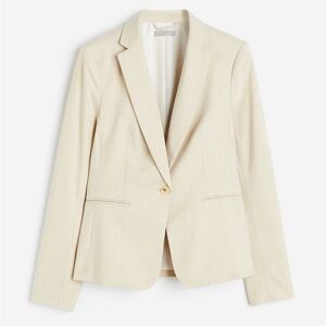 H&M ivory fitted blazer